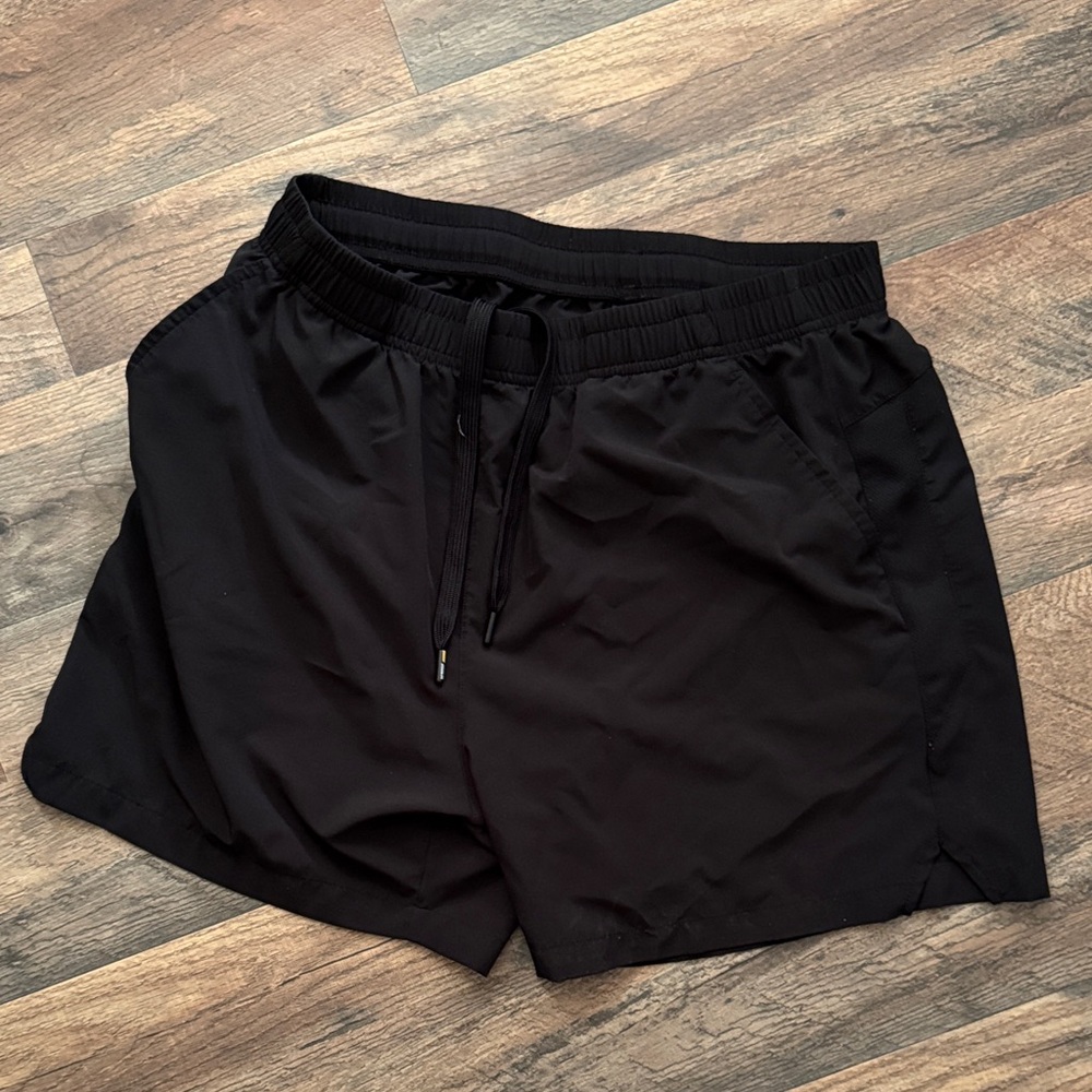 Mier Men’s Black Shorts 5” with Pockets Gym Running Lightweight